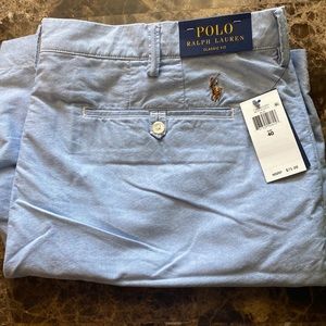 - New with tags Waist 40 LIGHT BLUE polo shorts classic fit